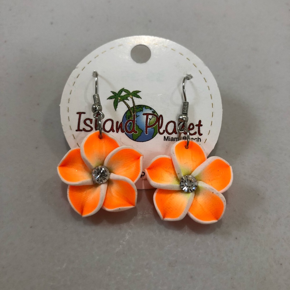 Island Planet Flower Earrings